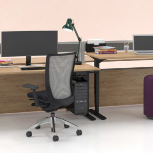 Height Adjustable Workstations with Air Power Boxes Height Adjustable Workstations with Air Power Boxes