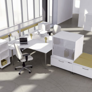 Air Workstations with Guest Seating Cushions Air Workstations with Guest Seating Cushions