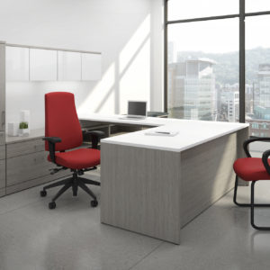 TakeOff Layering with Wall Mounted Hutch TakeOff Layering with Wall Mounted Hutch