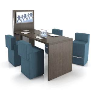 Downtown Bistro Height Media Table Downtown Bistro Height Media Table