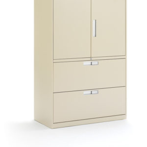 Metal Storage with Filing Drawers and Cabinet Doors Metal Storage with Filing Drawers and Cabinet Doors