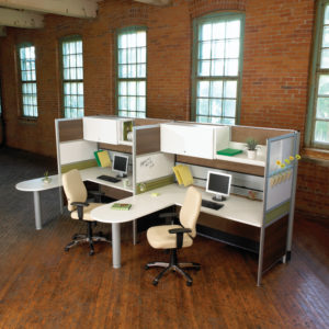 Nano Workstations with Shared Meeting Surfaces Nano Workstations with Shared Meeting Surfaces