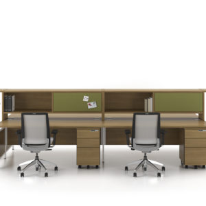 Workstations with Multiple Storage Pieces Workstations with Multiple Storage Pieces