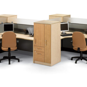 Uni-T Workstations with Wardrobe Cabinets Uni-T Workstations with Wardrobe Cabinets