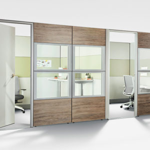 Private Offices with Multiple Panel Finishes Private Offices with Multiple Panel Finishes